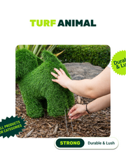 Artificial Grass Dog Decor – Indoor & Outdoor Turf Dog Sculpture