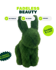 Artificial Grass Rabbit Decor – Indoor & Outdoor Turf Bunny Sculpture