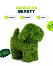 Artificial Grass Dog Decor – Indoor & Outdoor Turf Dog Sculpture