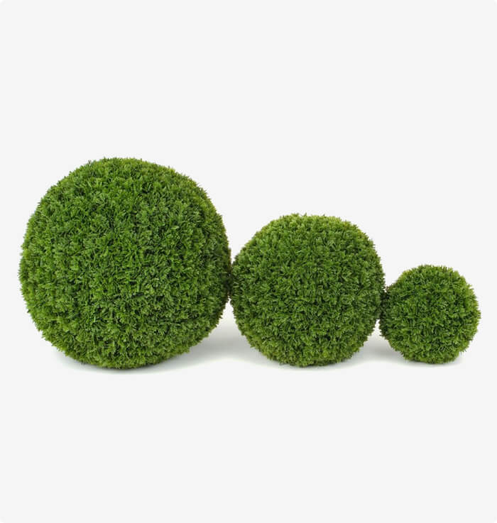 Pine Leaf Topiaries