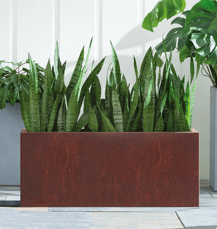 Weathering Steel Planter