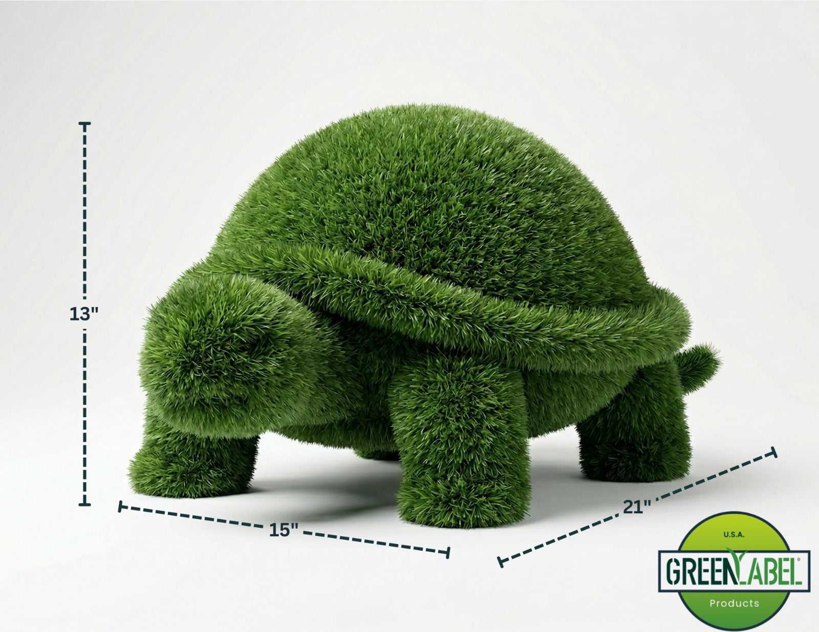 Artificial Grass Tortoise Decor – Indoor & Outdoor Turf Sculpture